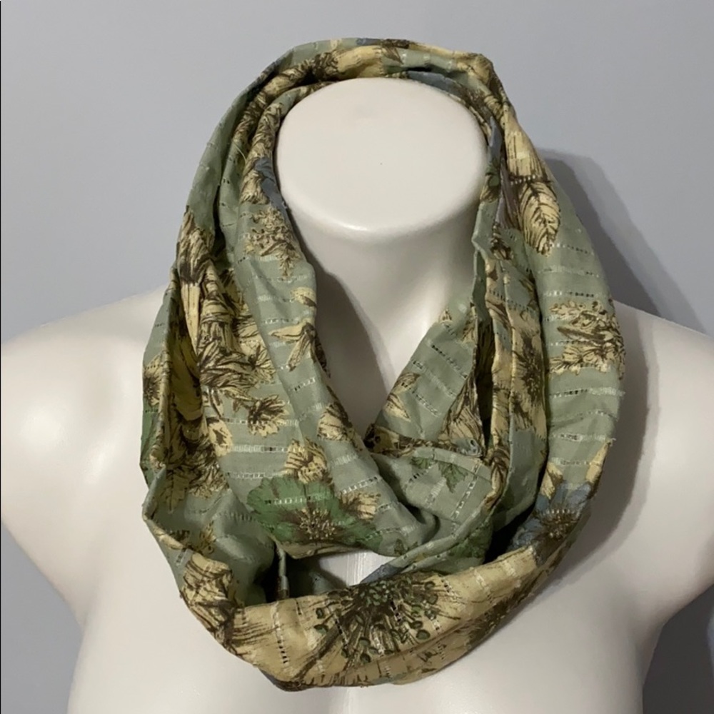 Handmade Floral Infinity Scarf